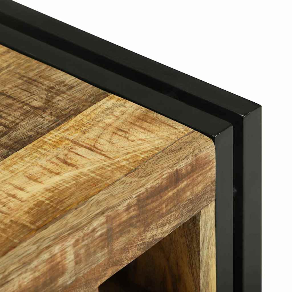 Borágas 2 pcs barna és fekete 46 x 35 x 27,5 cm tömör mangófát