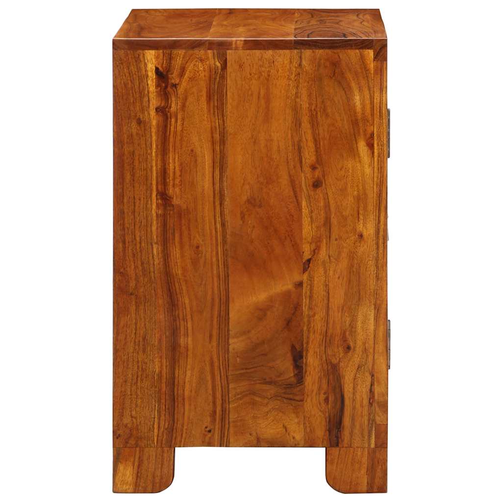 Tömörfa akácfa többszínű komód 50x35x60