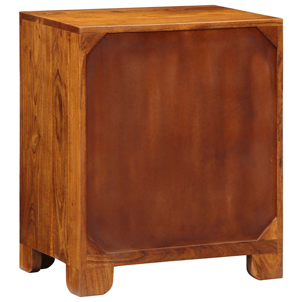 Tömörfa akácfa többszínű komód 50x35x60