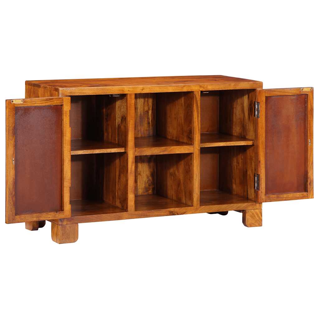 Tömörfa akácfa többszínű komód 90x35x60