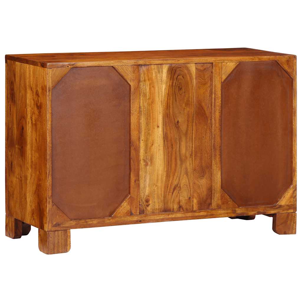 Tömörfa akácfa többszínű komód 90x35x60