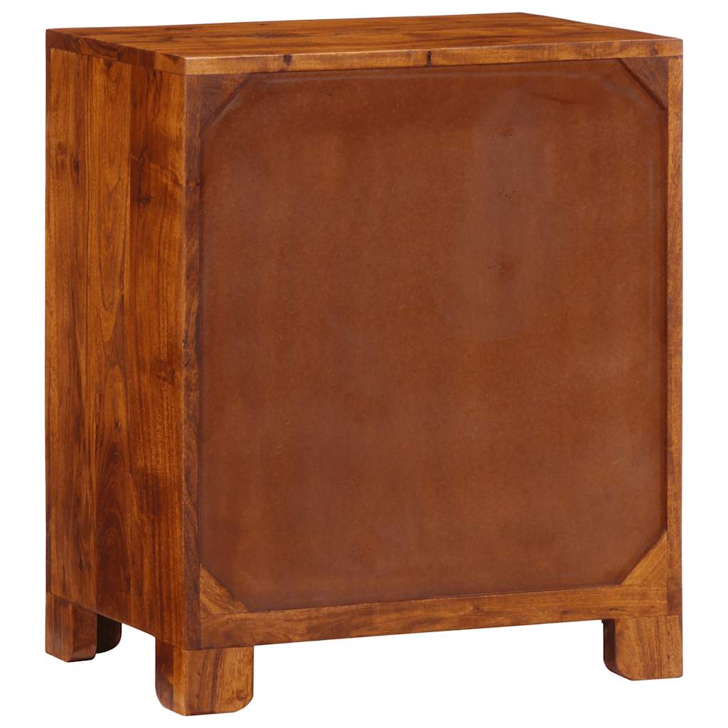 Tömörfa akácfa többszínű komód 50x35x60