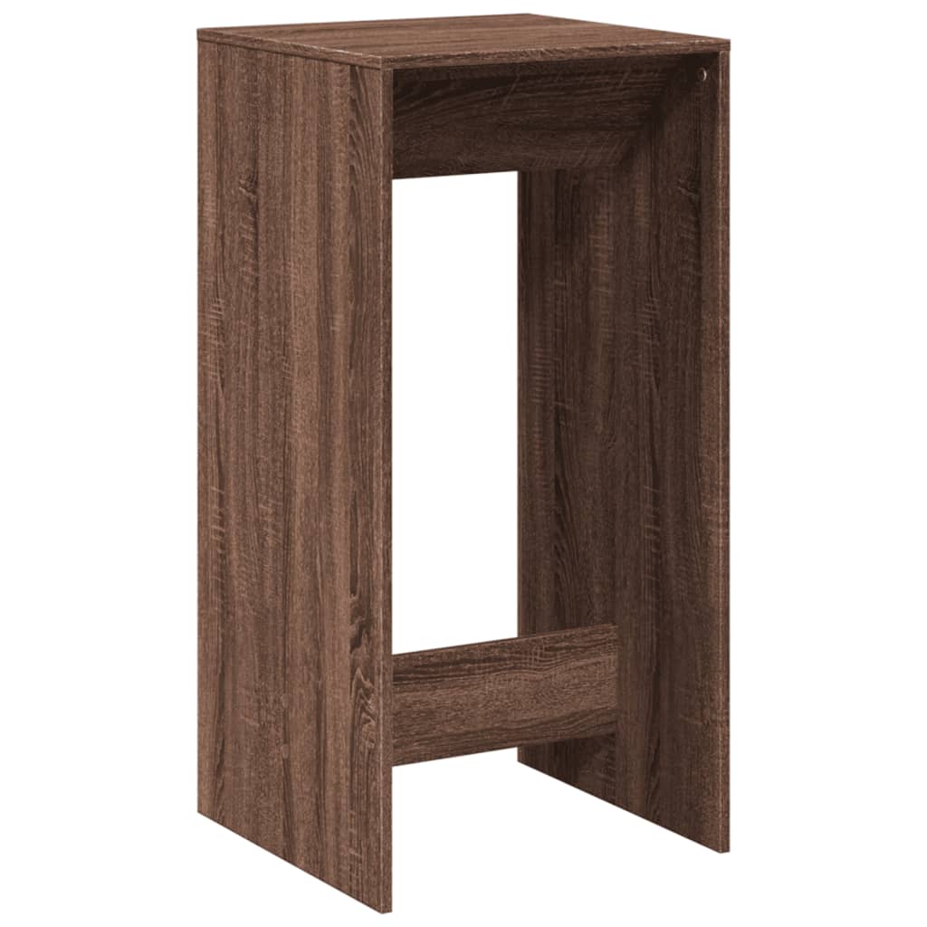 Barna tölgy színű szerelt fa bárasztal 51 x 50 x 103,5 cm Barna tölgy színű szerelt fa bárasztal 51 x 50 x 103,5 cm