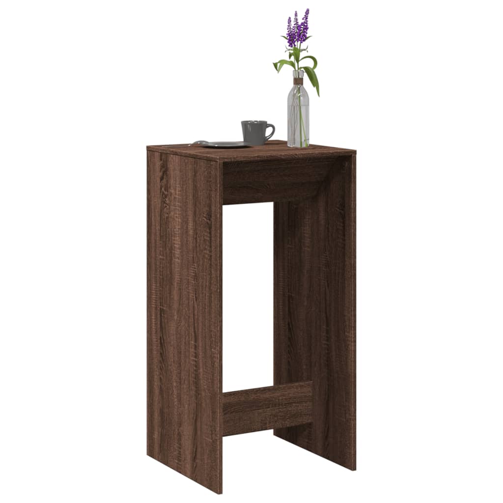 Barna tölgy színű szerelt fa bárasztal 51 x 50 x 103,5 cm Barna tölgy színű szerelt fa bárasztal 51 x 50 x 103,5 cm