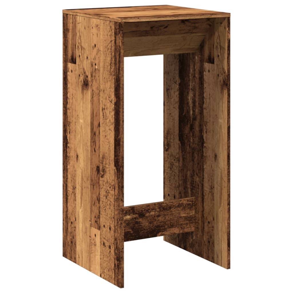 Antik fa színű szerelt fa bárasztal 51 x 50 x 103,5 cm Antik fa színű szerelt fa bárasztal 51 x 50 x 103,5 cm