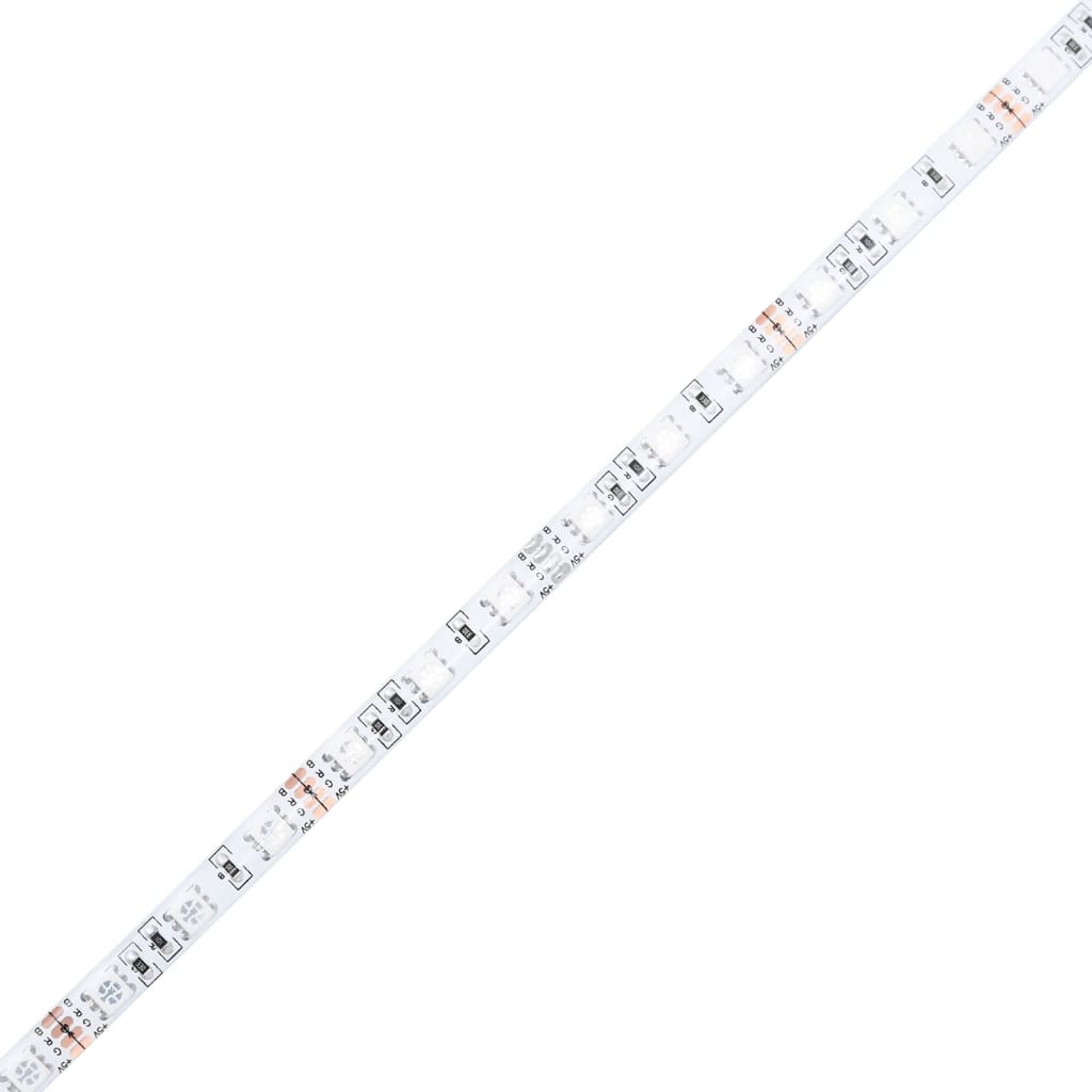 Barna tölgy színű szerelt fa íróasztal led-ekkel 200x104x91 cm Barna tölgy színű szerelt fa íróasztal led-ekkel 200x104x91 cm