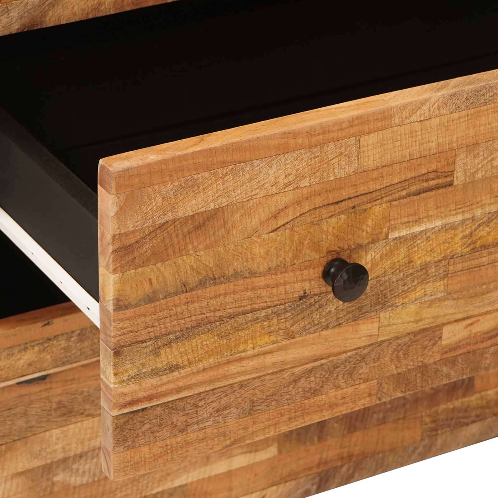 Széf 3 pcs barna 60 x 33 x 75 cm tömör mangófát