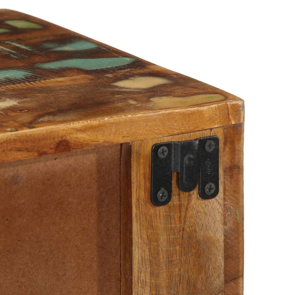 Tömör újrahasznosított falra szerelhető tv-szekrény 100x30x19cm