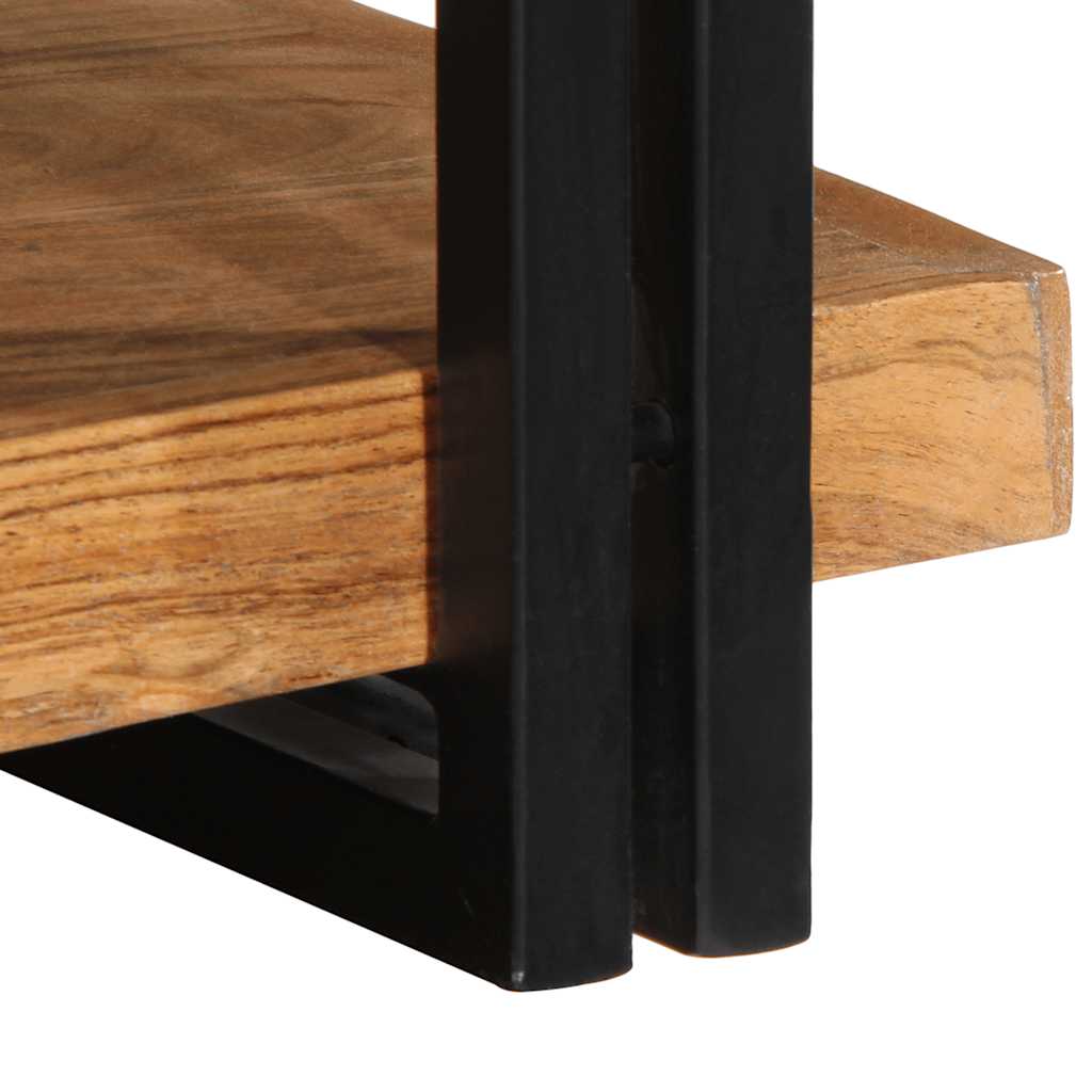 Fali polc 70x33x35 cm tömör fa akácfa