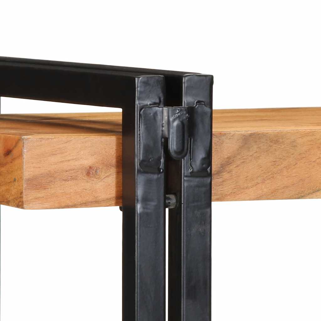 Fali polc 70x33x35 cm tömör fa akácfa