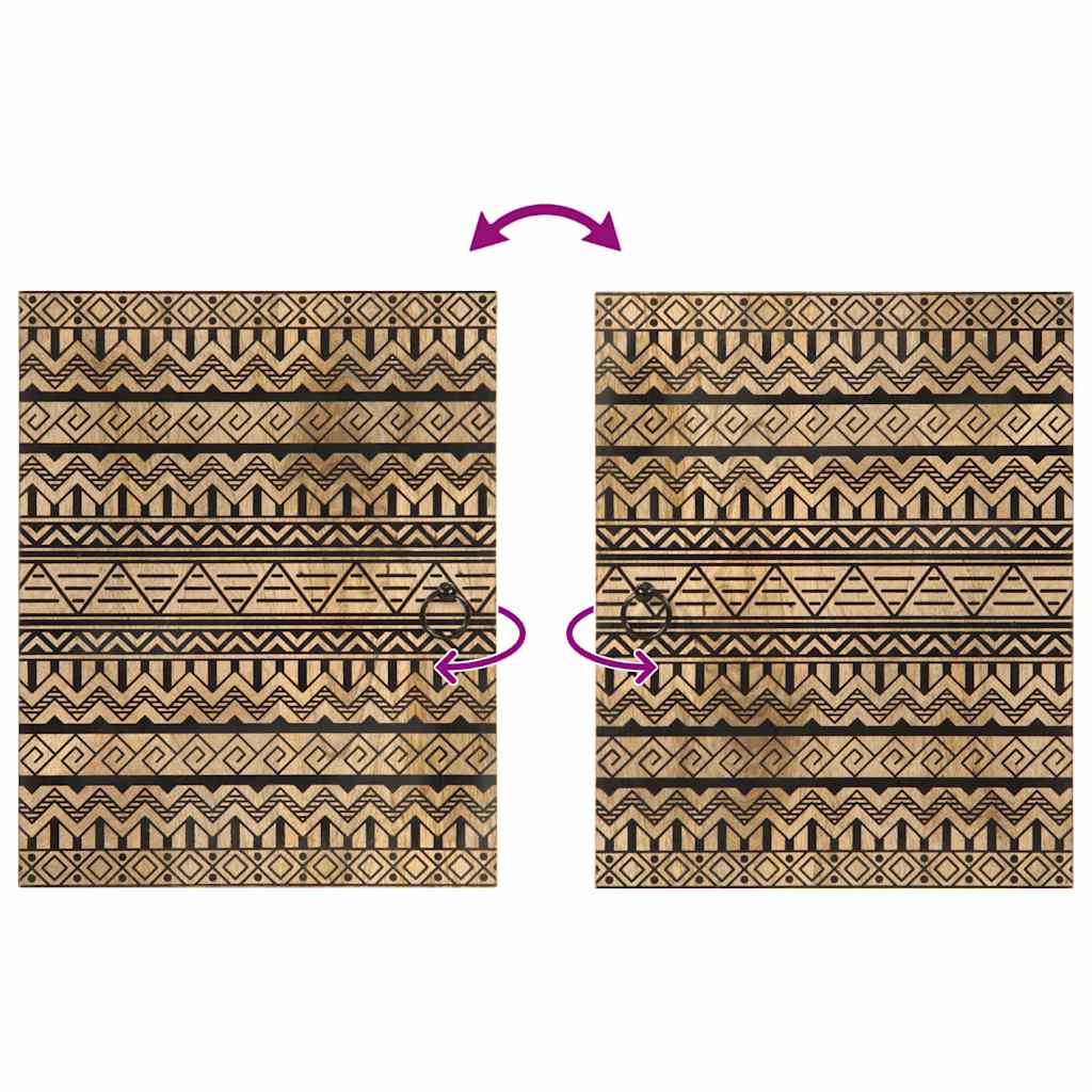 4 részes tömör mangófa fürdőszobai bútorszett