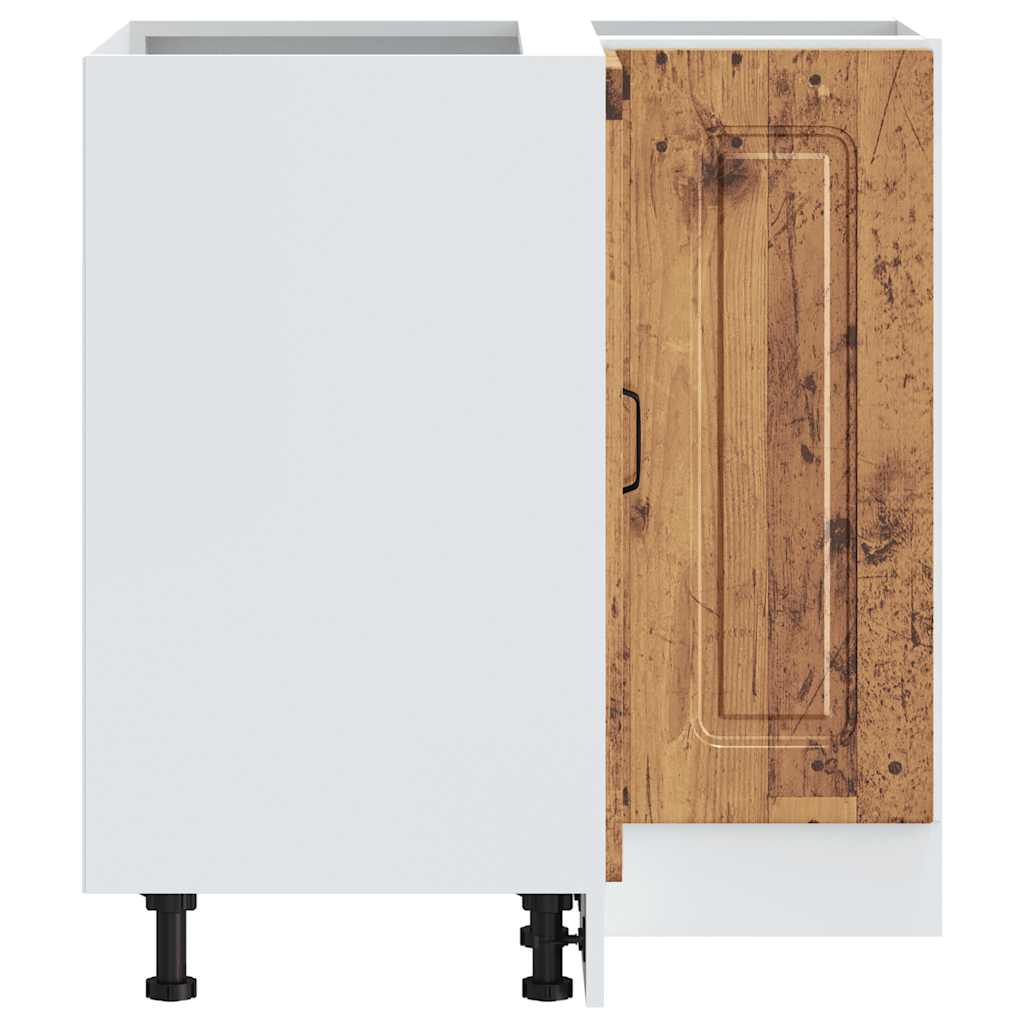 Konyhai sarok alapszekrény kalmar régi fából készült fűrészáru