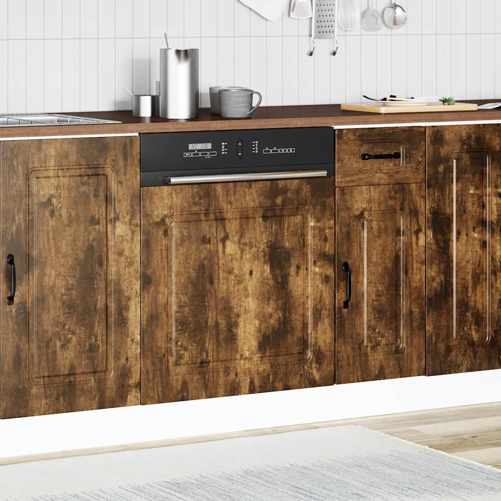 Mosogatógép panel kalmar füstölt tölgy 60x1,5x67 cm