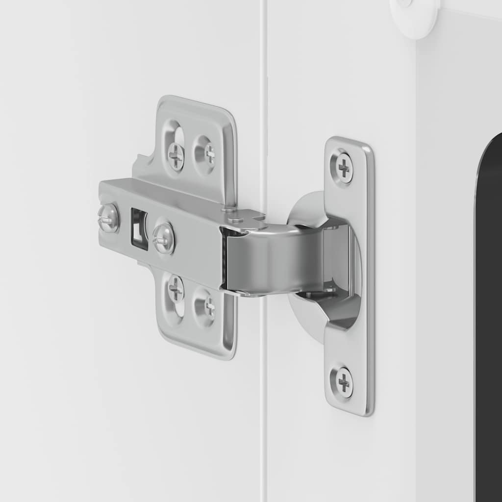 Konyhai fali szekrény üvegajtóval lucca fehér