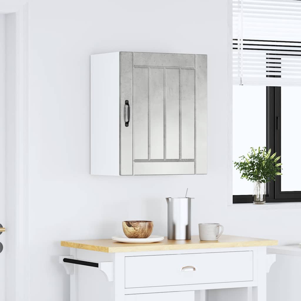 Konyhai fali szekrény lucca betonszürke szerelt fa