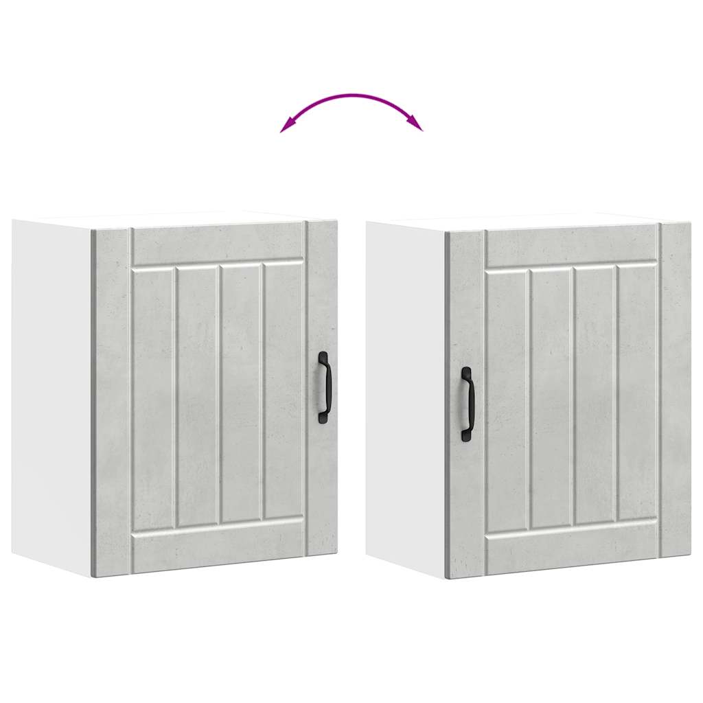 Konyhai fali szekrény lucca betonszürke szerelt fa