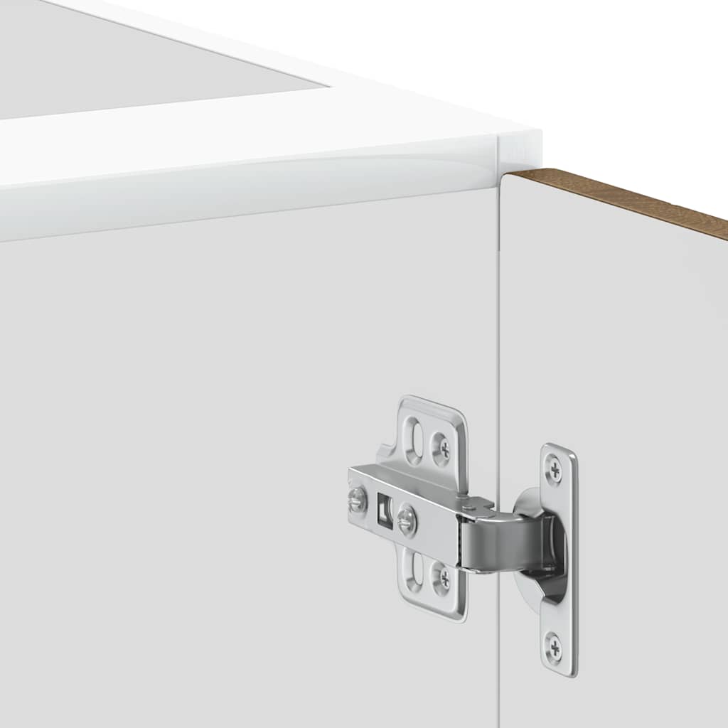 Porto barna tölgy színű szerelt fa konyhai alapszekrény