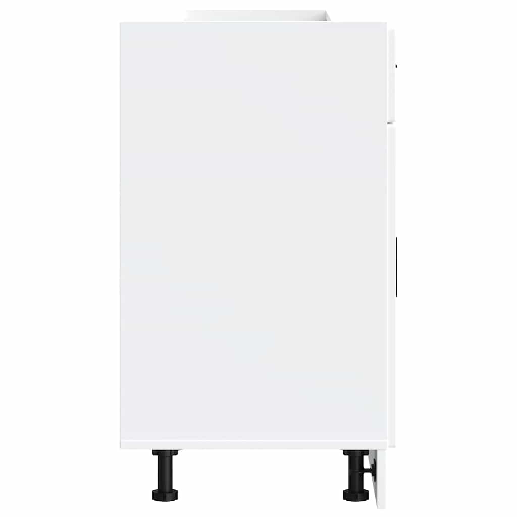 Porto fehér szerelt fa konyhai alapszekrény