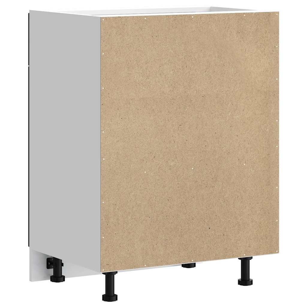 Porto fehér szerelt fa konyhai alapszekrény