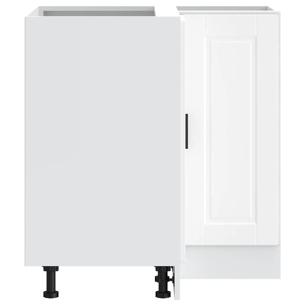 Porto fehér szerelt fa konyha sarokszekrény