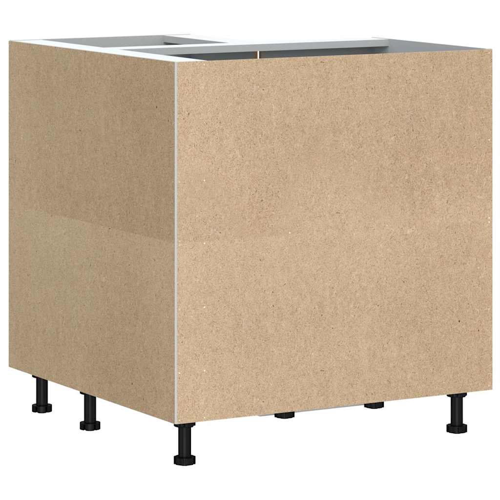 Porto fehér szerelt fa konyha sarokszekrény