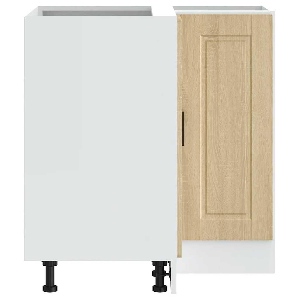 Porto sonoma tölgy színű szerelt fa konyha sarokszekrény