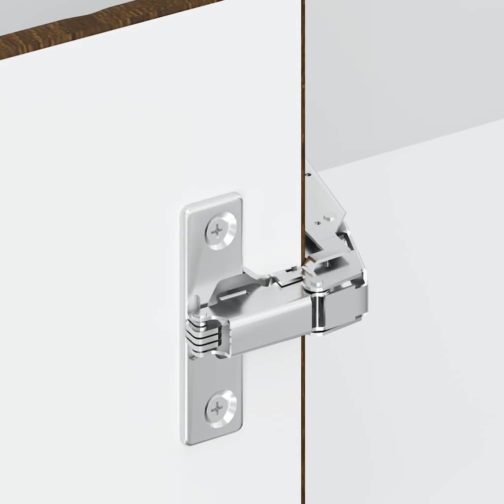 Porto barna tölgy színű szerelt fa konyhai fali sarokszekrény