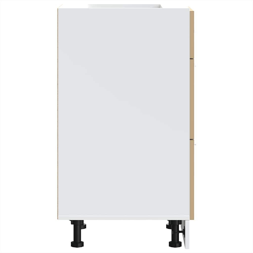 Alsó szekrény artisan tölgy gépi úton előállított fa