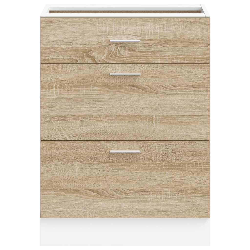 “lyon” konyhai alapszekrény sonoma oak engineered wood