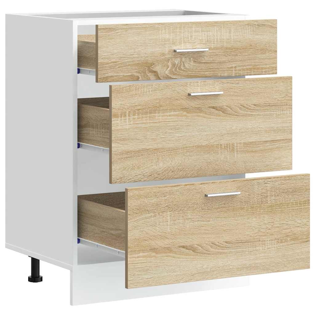 “lyon” konyhai alapszekrény sonoma oak engineered wood