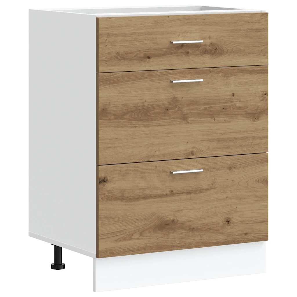 “lyon” konyhai alapszekrény artisan oak engineered wood