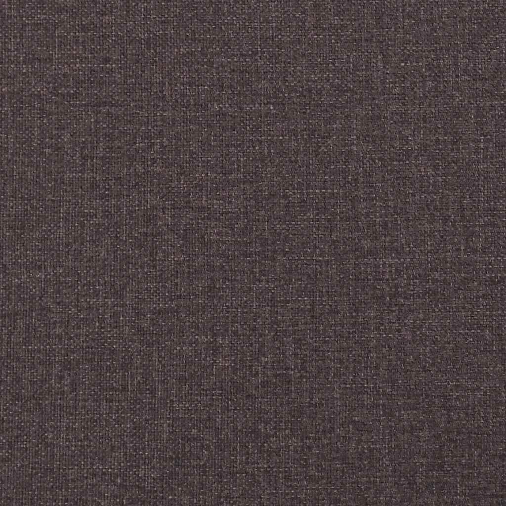 Sötétbarna szövet ágykeret matrac nélkül hanko 200 x 200 cm