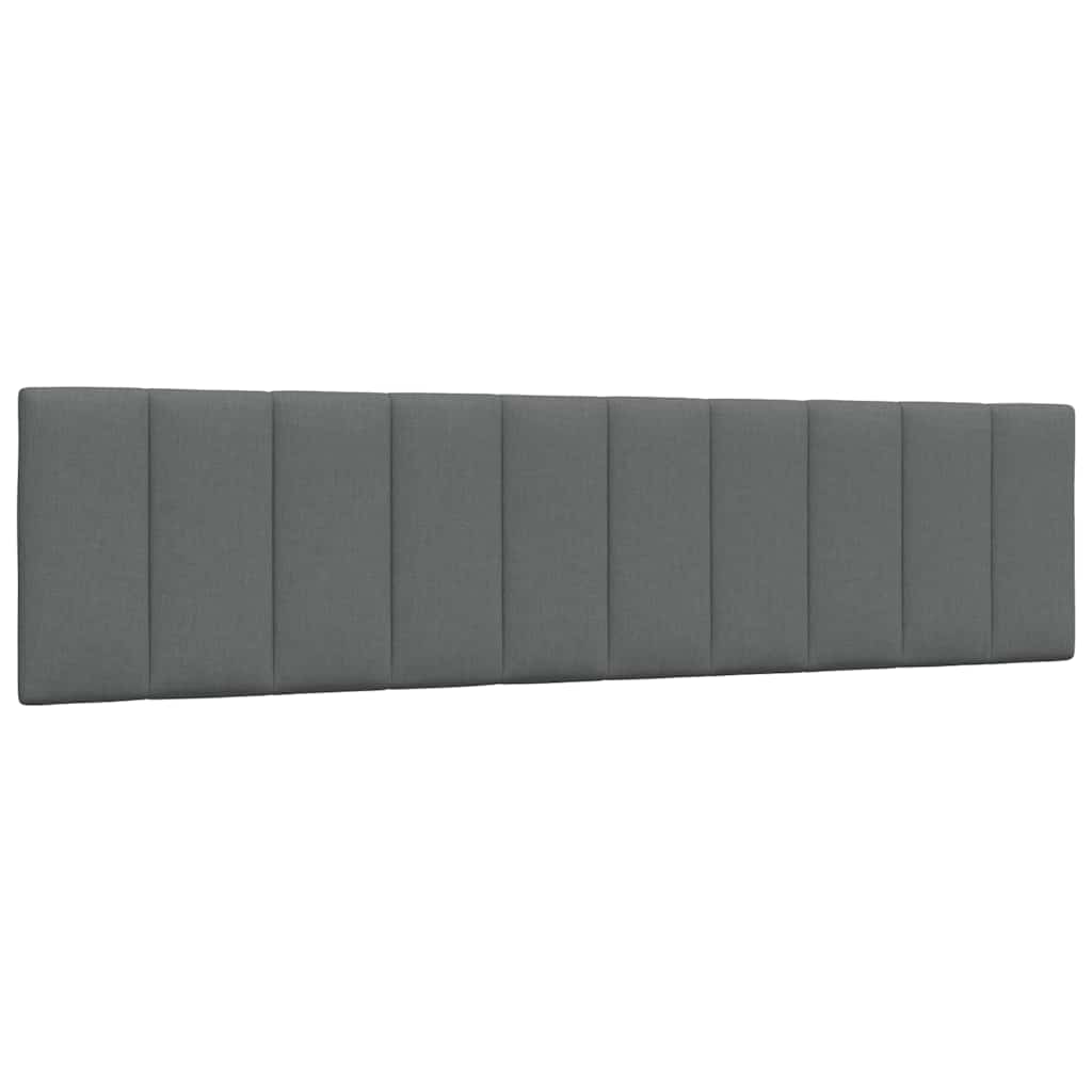 Sötétszürke szövet ágykeret matrac nélkül hanko 200 x 200 cm