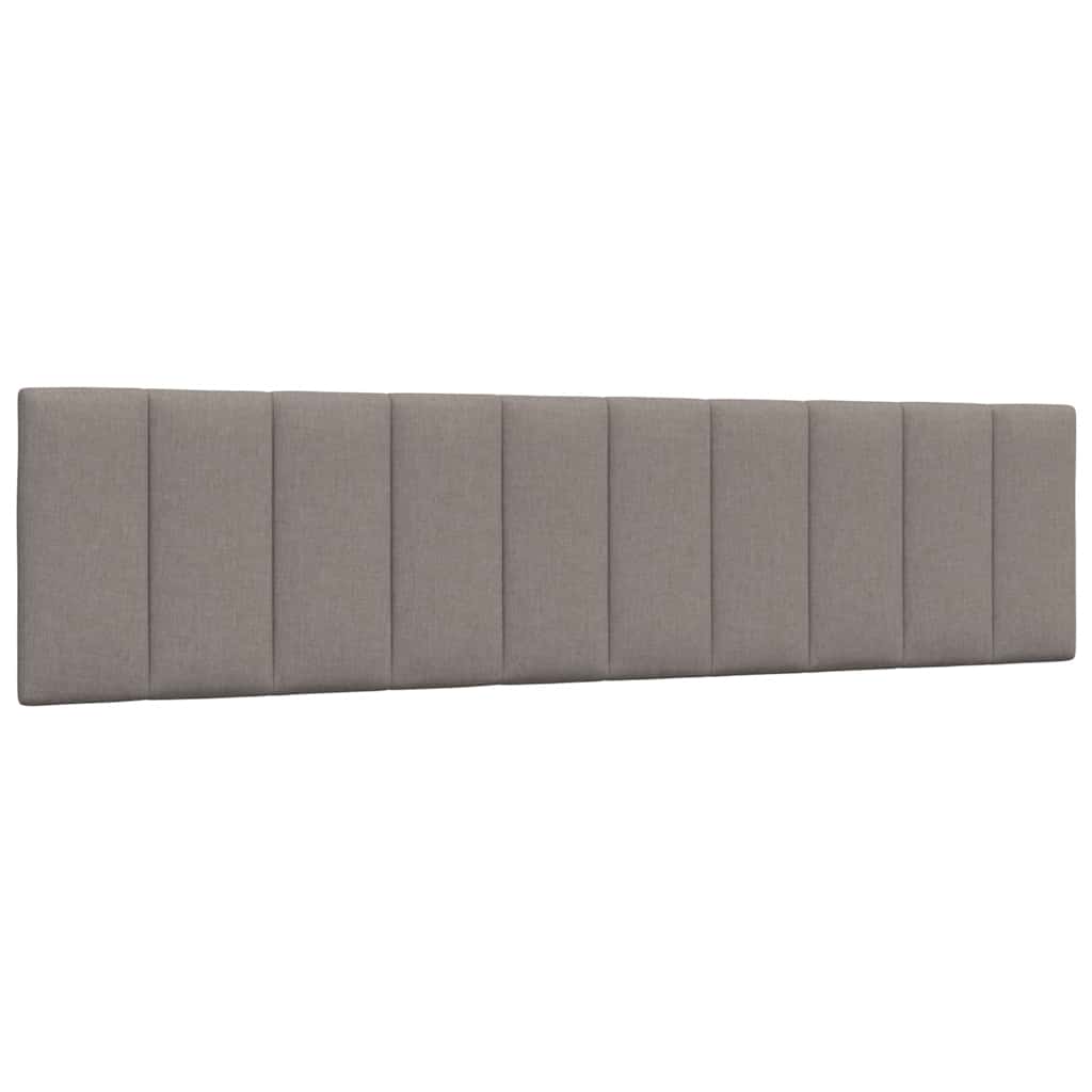 Ágy matraccal taupe 200x200 cm szövet