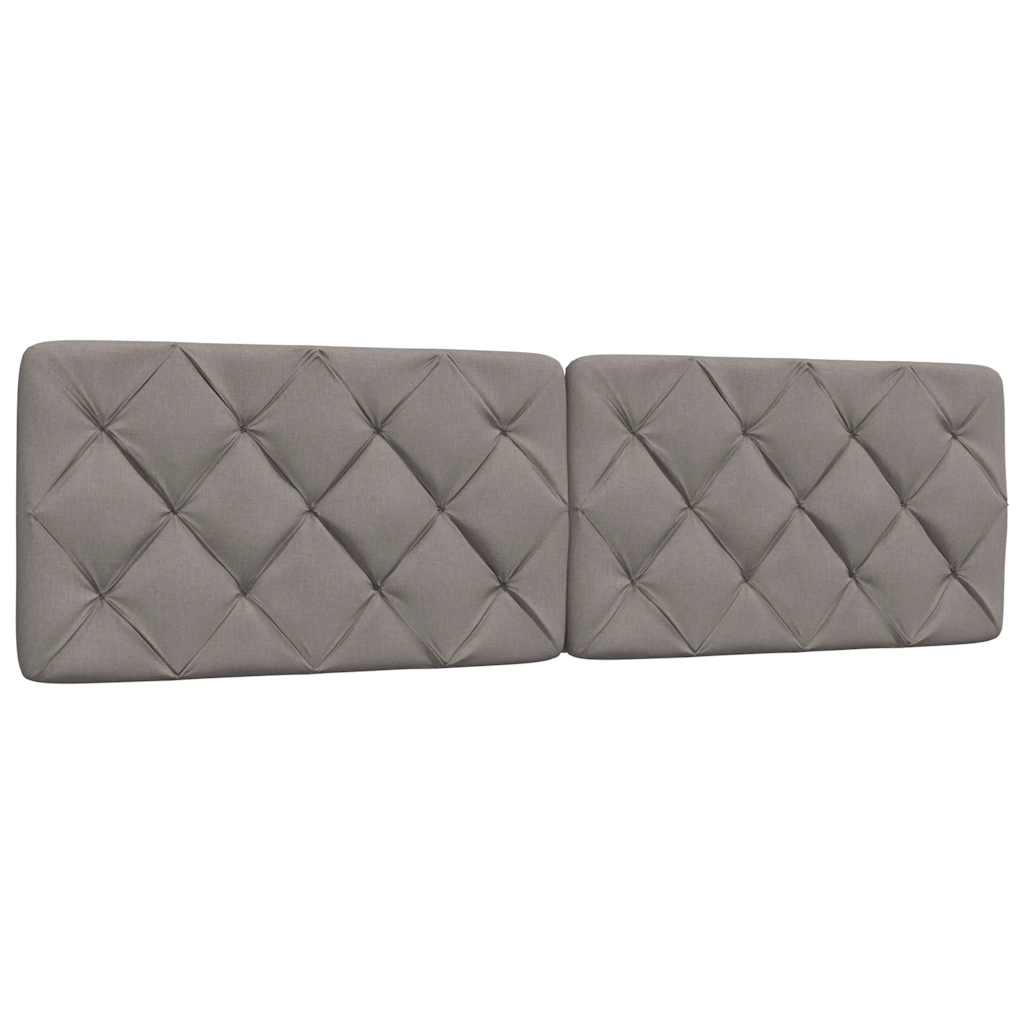 Ágy matraccal taupe 200x200 cm szövet
