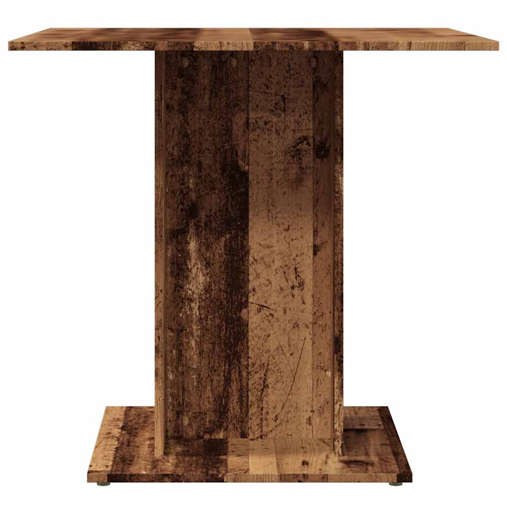 Antik fa színű szerelt fa étkezőasztal 80 x 80 x 75 cm Antik fa színű szerelt fa étkezőasztal 80 x 80 x 75 cm