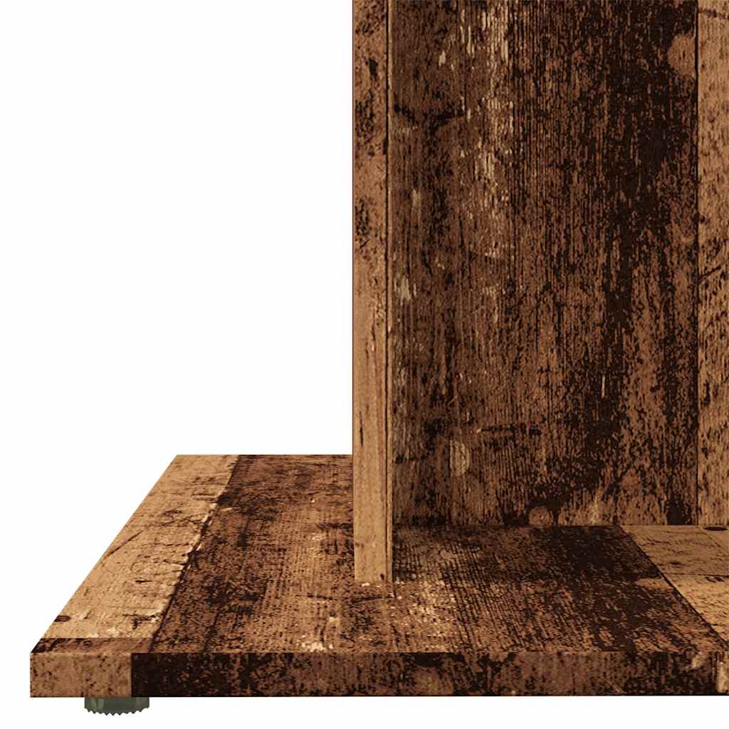 Antik fa színű szerelt fa étkezőasztal 80 x 80 x 75 cm Antik fa színű szerelt fa étkezőasztal 80 x 80 x 75 cm