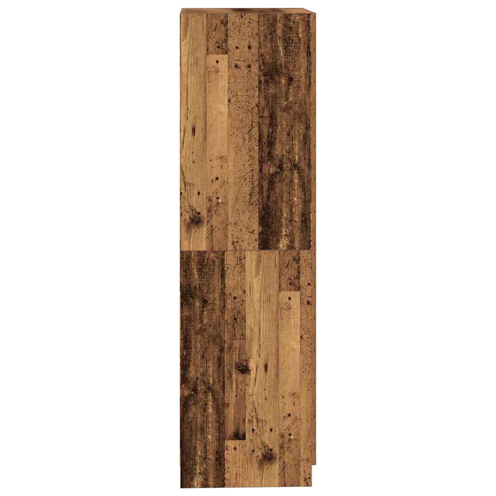 Antik fa színű szerelt fa ruhásszekrény 80x52x180 cm Antik fa színű szerelt fa ruhásszekrény 80x52x180 cm