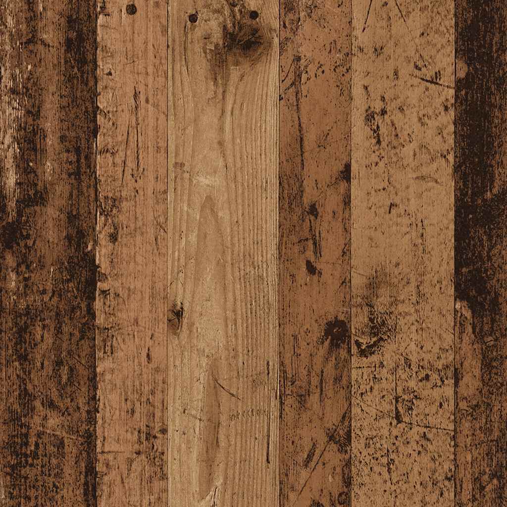 Antik fa színű szerelt fa ruhásszekrény 90x52x200 cm