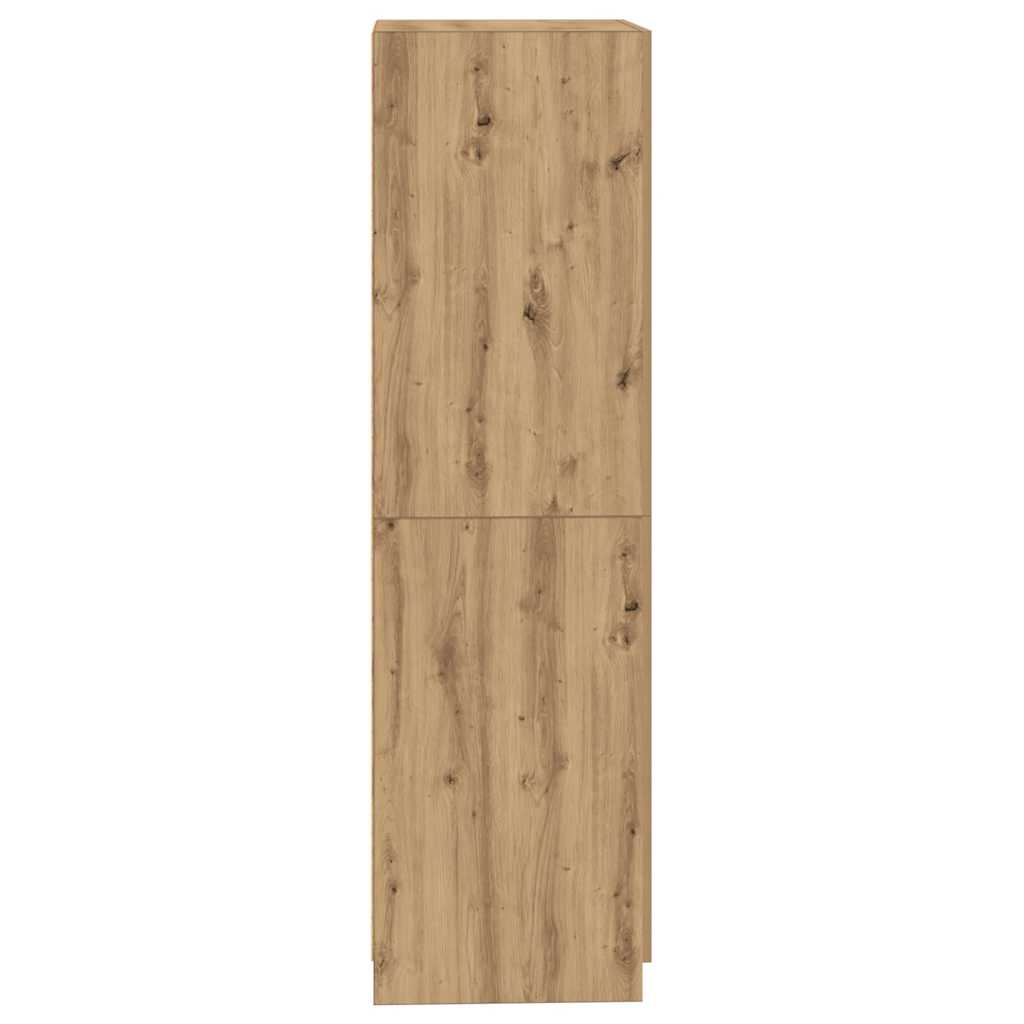 Kézműves tölgy színű szerelt fa ruhásszekrény 80x52x180 cm Kézműves tölgy színű szerelt fa ruhásszekrény 80x52x180 cm