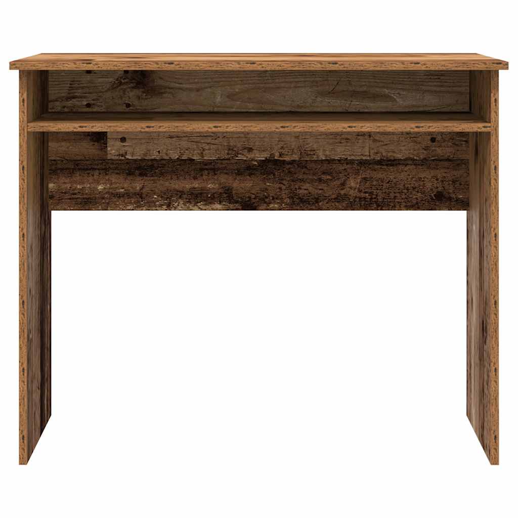 Antik fa színű szerelt fa íróasztal 90 x 50 x 74 cm Antik fa színű szerelt fa íróasztal 90 x 50 x 74 cm