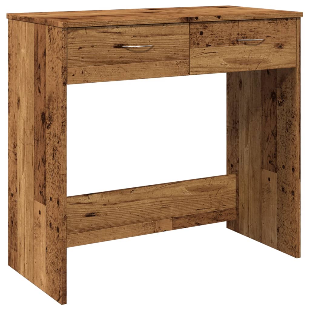 Antik fa színű szerelt fa íróasztal 80 x 40 x 75 cm Antik fa színű szerelt fa íróasztal 80 x 40 x 75 cm