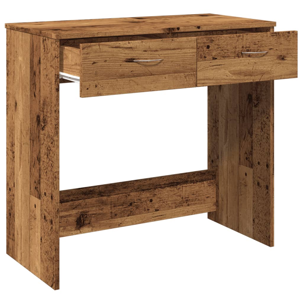 Antik fa színű szerelt fa íróasztal 80 x 40 x 75 cm Antik fa színű szerelt fa íróasztal 80 x 40 x 75 cm