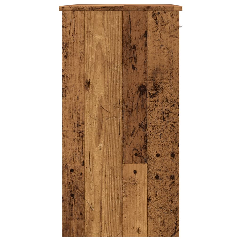 Antik fa színű szerelt fa íróasztal 80 x 40 x 75 cm Antik fa színű szerelt fa íróasztal 80 x 40 x 75 cm