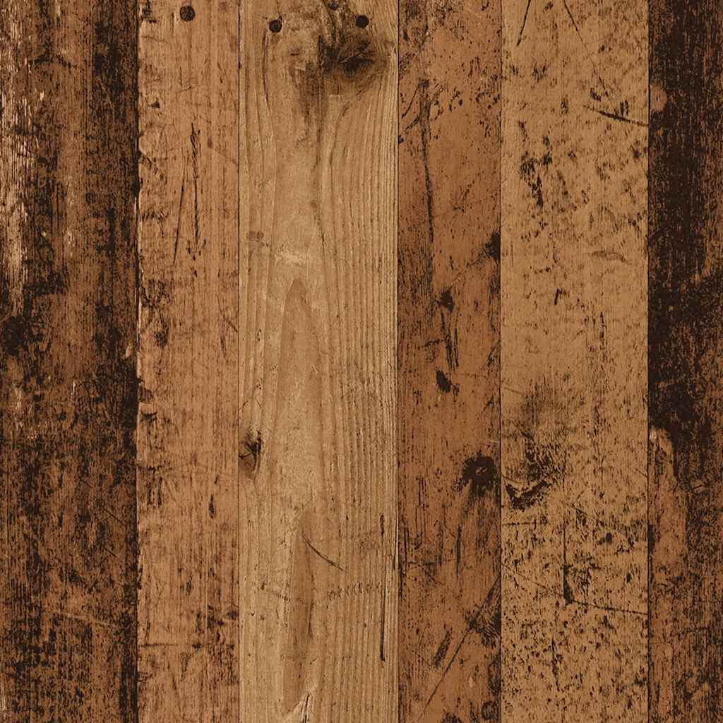 Antik fa színű szerelt fa fiókos szekrény 60 x 36 x 103 cm