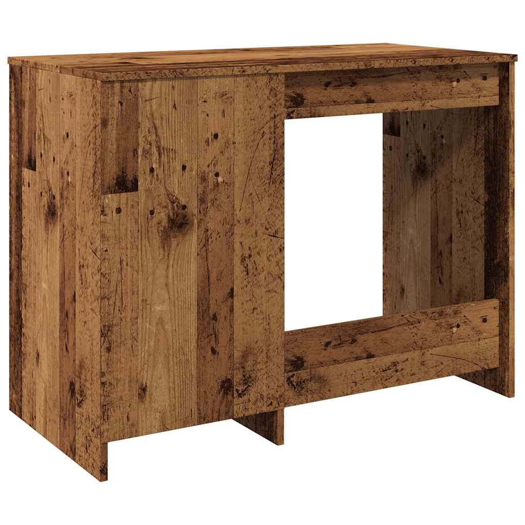 Antik fa színű szerelt fa íróasztal 100 x 50 x 76 cm