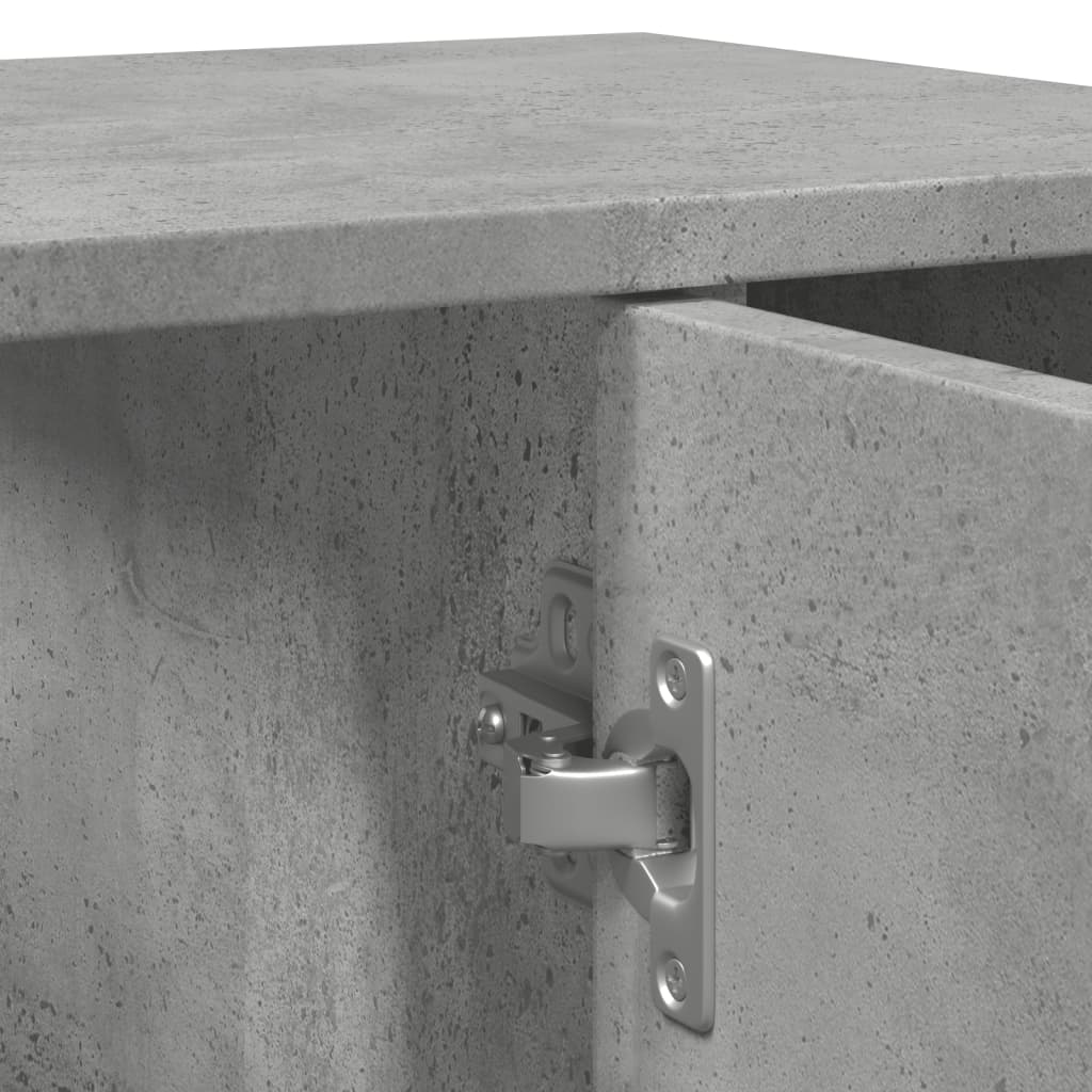 Betonszürke szerelt fa fürdőszobaszekrény 60 x 32 x 53,5 cm