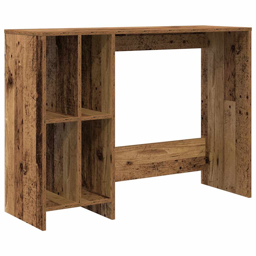 Antik fa színű szerelt fa íróasztal 102,5 x 35 x 75 cm