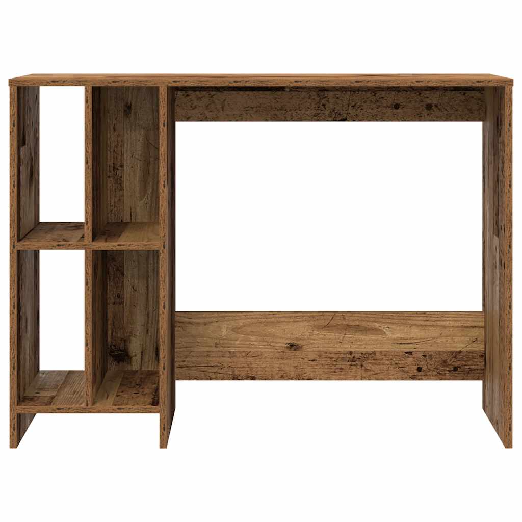 Antik fa színű szerelt fa íróasztal 102,5 x 35 x 75 cm