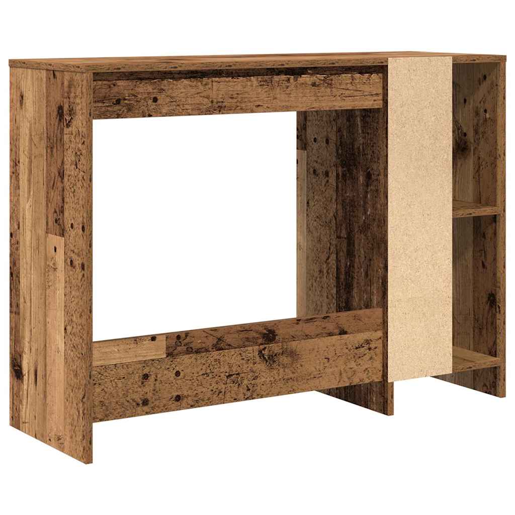 Antik fa színű szerelt fa íróasztal 102,5 x 35 x 75 cm